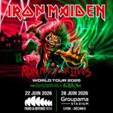 Iron Maiden -  Run For Your Lives World Tour 2026 lyon