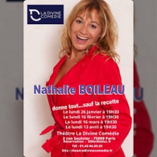 NATHALIE BOILEAU DONNE TOUT... sauf la recette